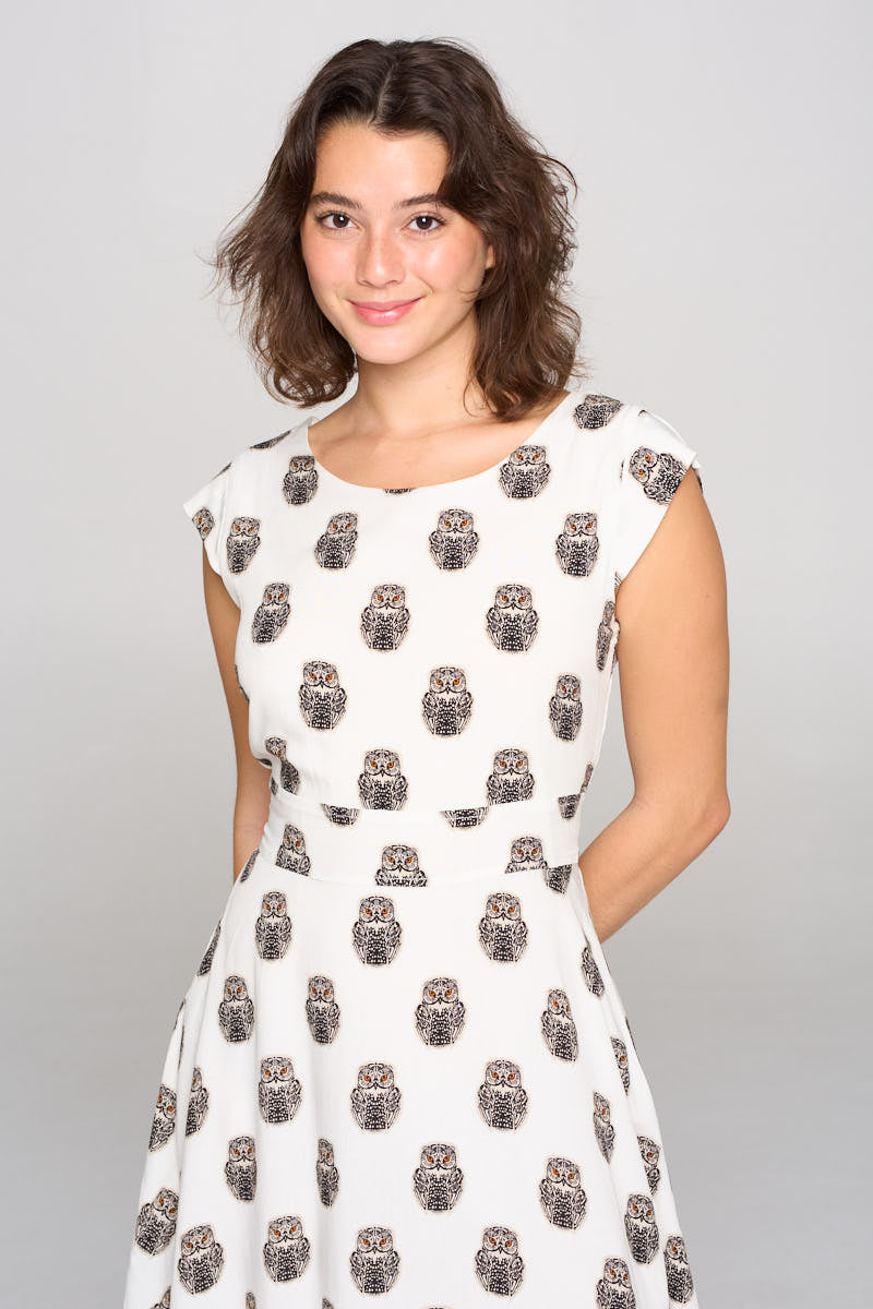 Owl Print Dress