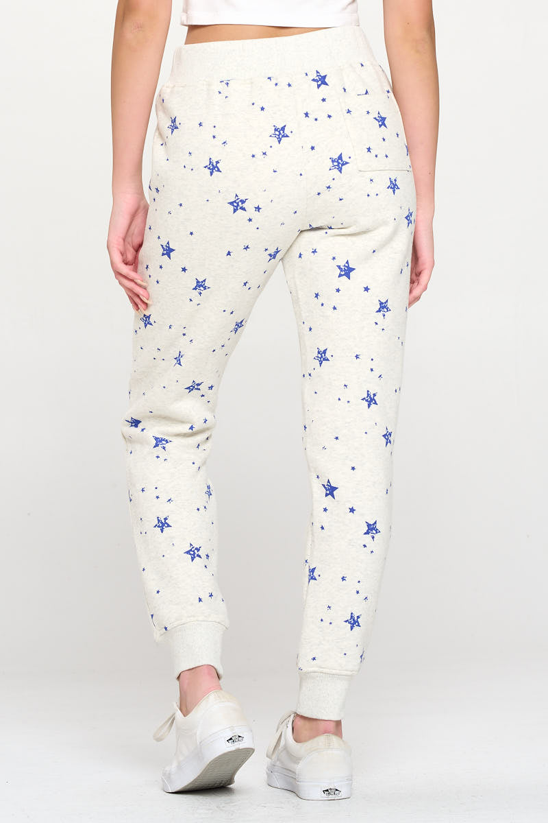 All Over Star Print Sweatpant