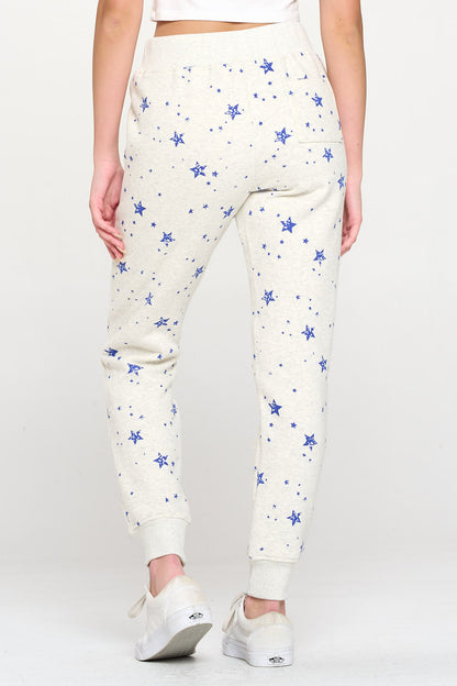 All Over Star Print Sweatpant