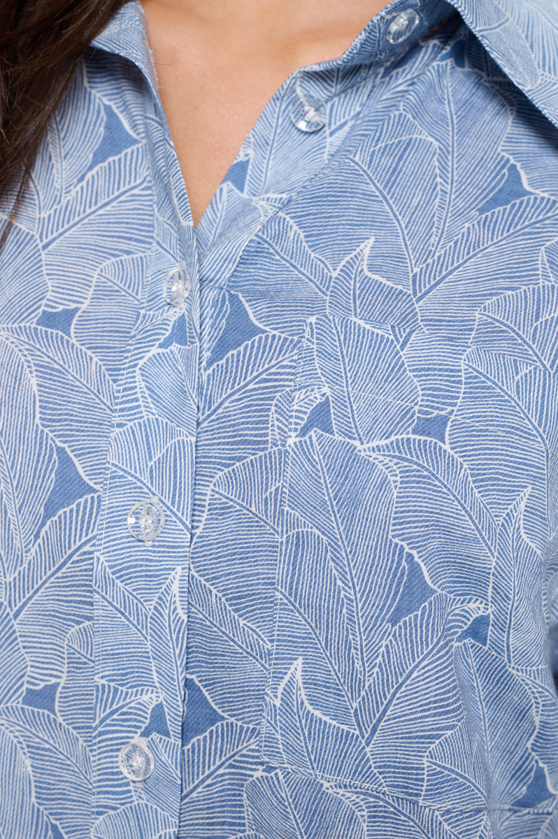 LEAVES PRINT ALL OVER SHIRTS