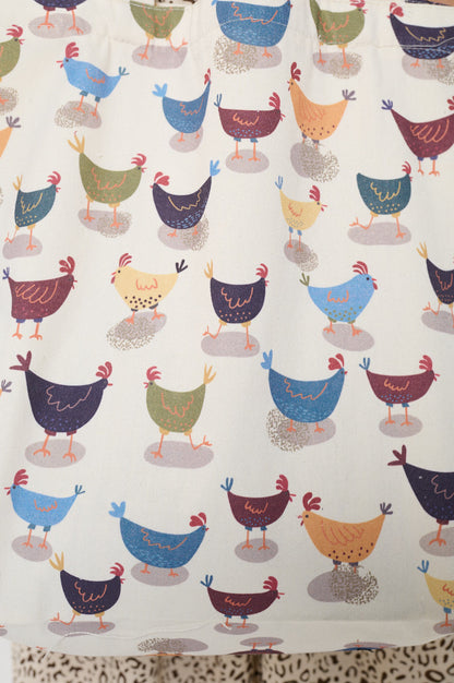 ROOSTER PRINT TOTE BAGS