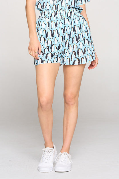 All Over Penguin Shorts