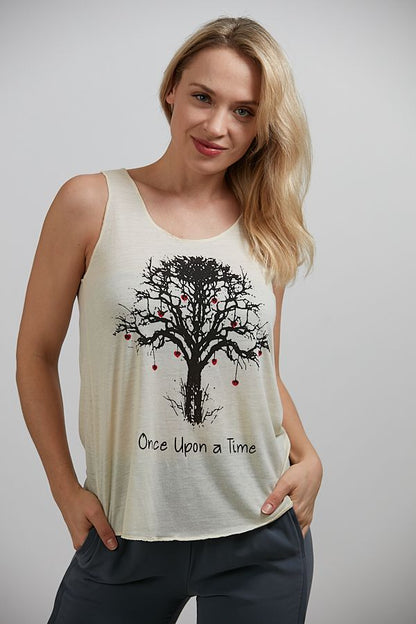 Once Upon A Time Tank Top White