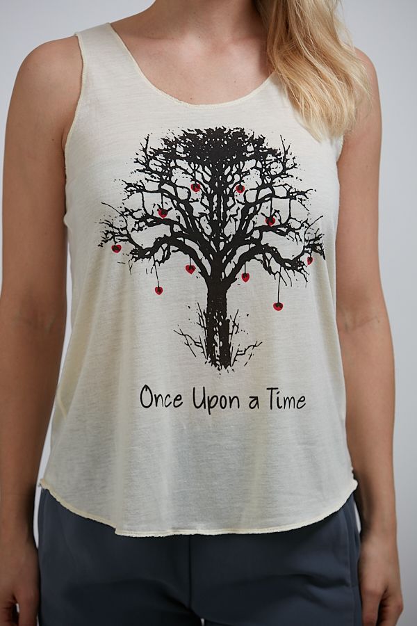 Once Upon A Time Tank Top White