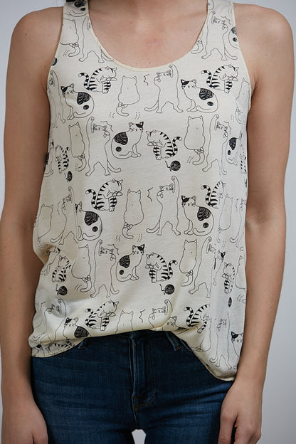 All Over Cat Tank Top