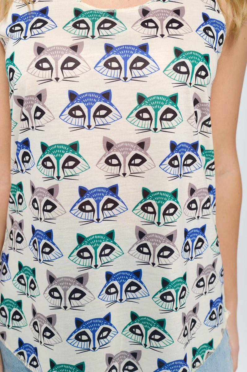 ALL OVER RACCOON CLASSIC TANK TOP