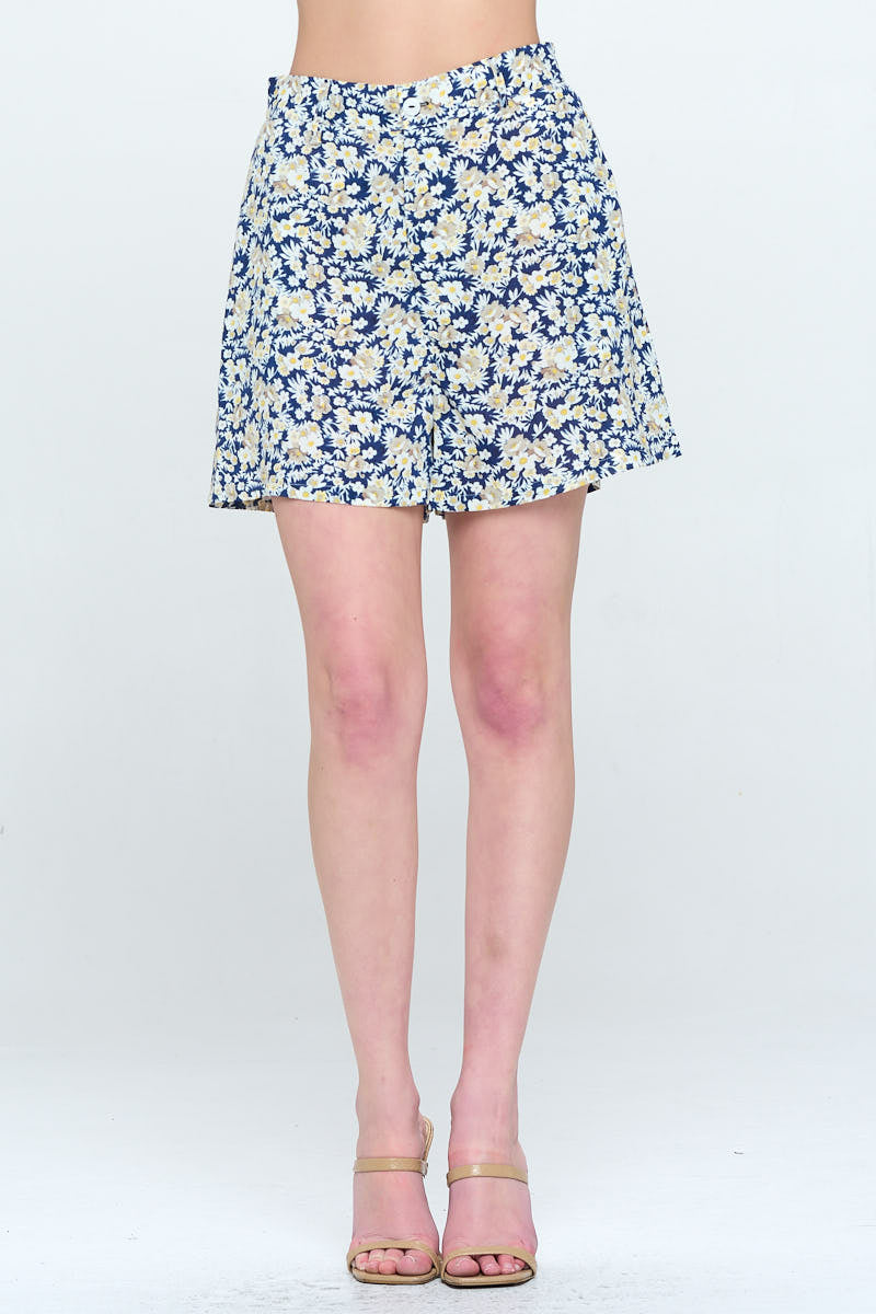 DITSY FLORAL PRINT SHORT WITH POCKETS
