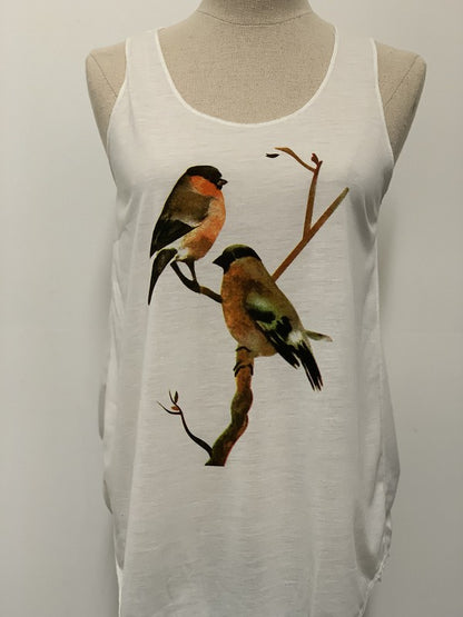 TWO BIRDS ON BRANCH TANK TOP