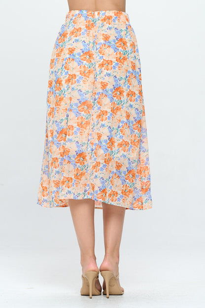 Floral prints Skirt with pockets